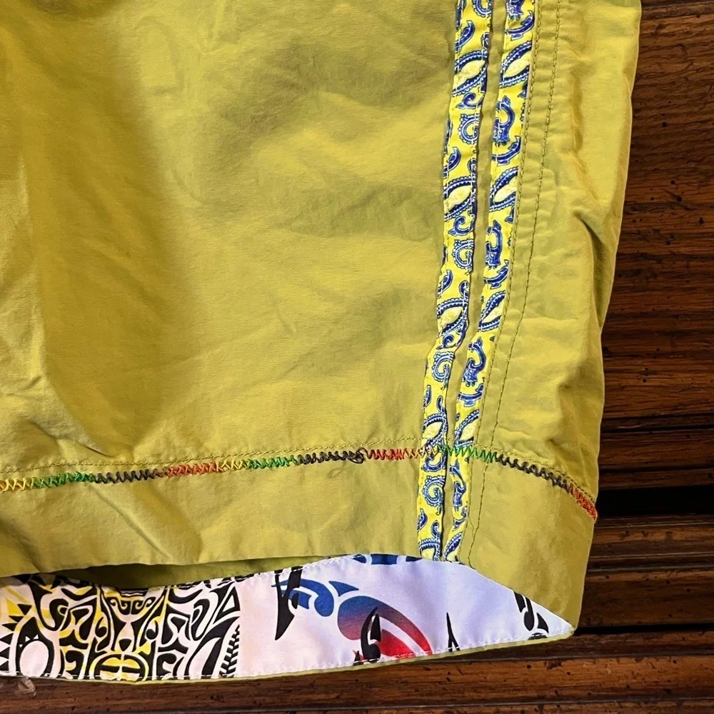 Robert Graham Green Swim Board Shorts